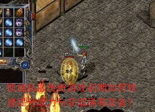 凯旋私服传奇游戏初期如何快速提升战力与获取稀有装备? 凯旋私服传奇游戏初期如何快速提升战力与获取稀有装备?
