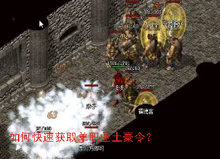 如何快速获取单职业土豪令? 如何快速获取单职业土豪令?