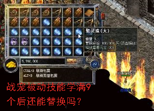战宠被动技能学满9个后还能替换吗? 战宠被动技能学满9个后还能替换吗?