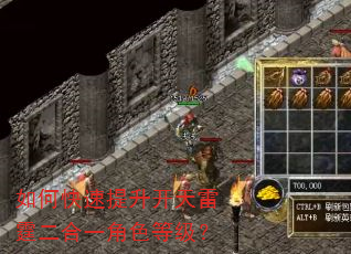 如何快速提升开天雷霆二合一角色等级? 如何快速提升开天雷霆二合一角色等级?