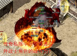 传奇私服中如何快速提升战士角色的战斗力? 传奇私服中如何快速提升战士角色的战斗力?